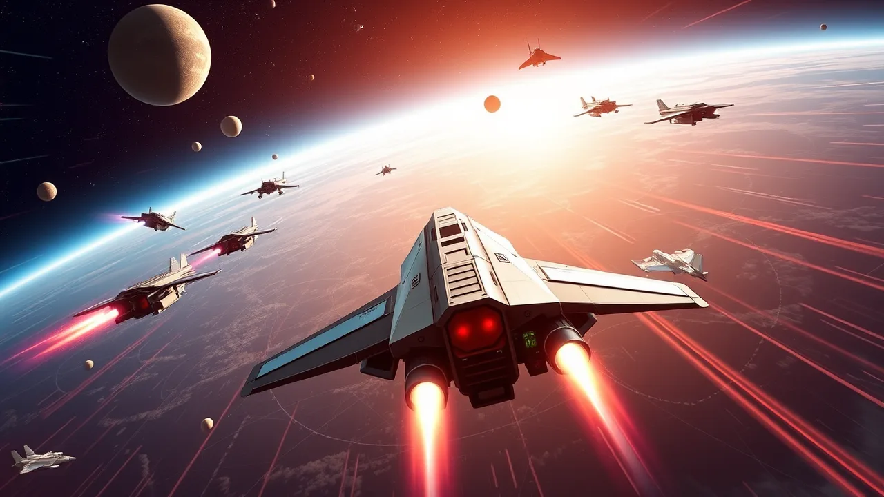 Experience the Excitement of space flight simulator free play image