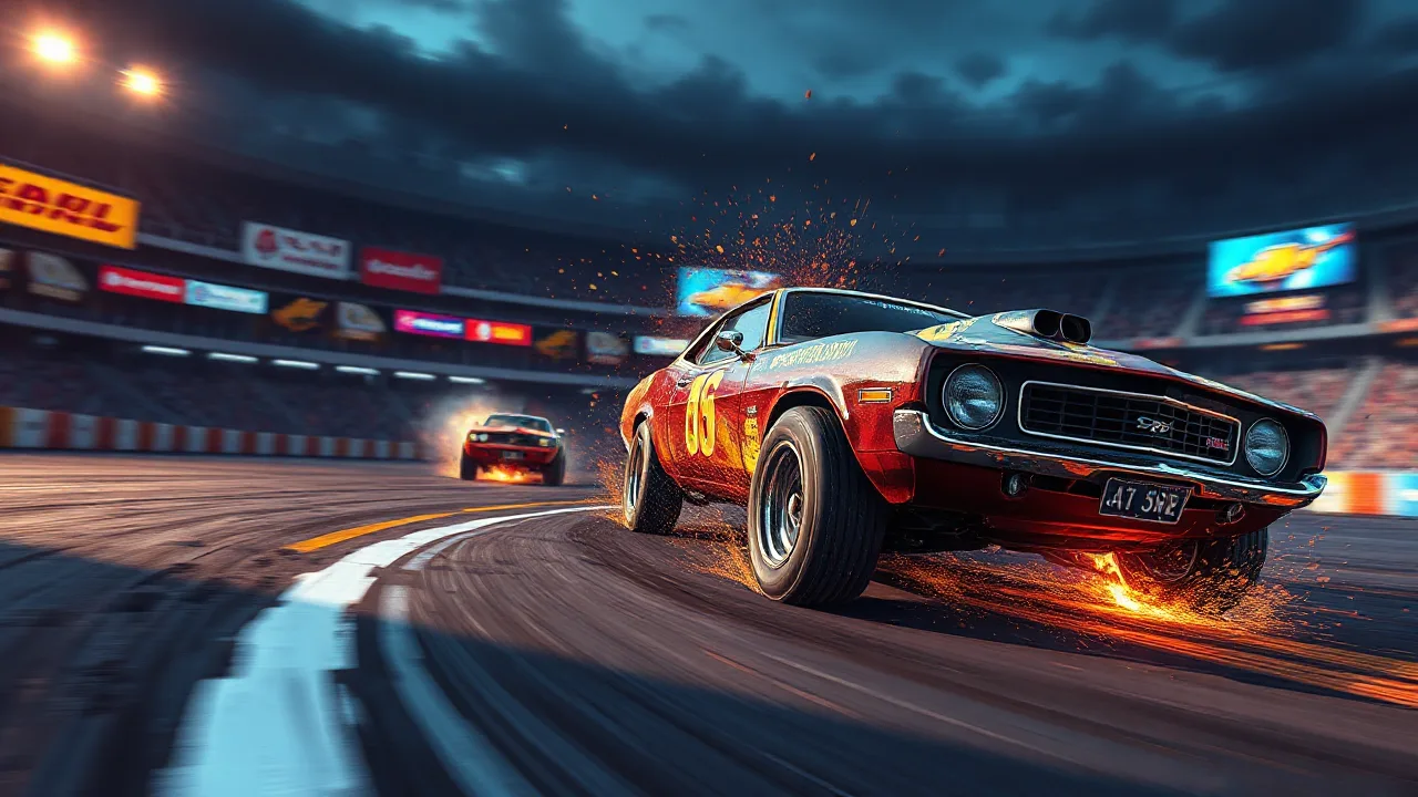 Experience the Thrill of the Demolition Derby Game Action image