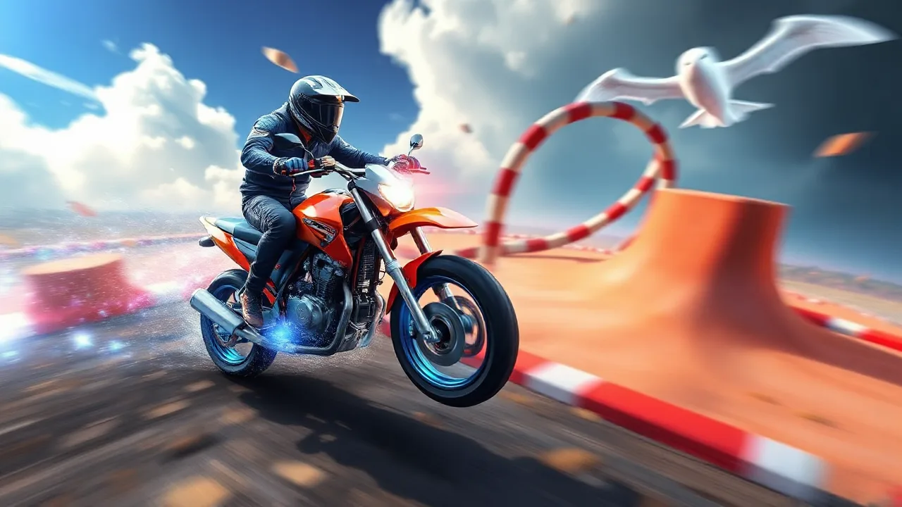 Experience Thrills and Challenges in crazy games moto x3m image