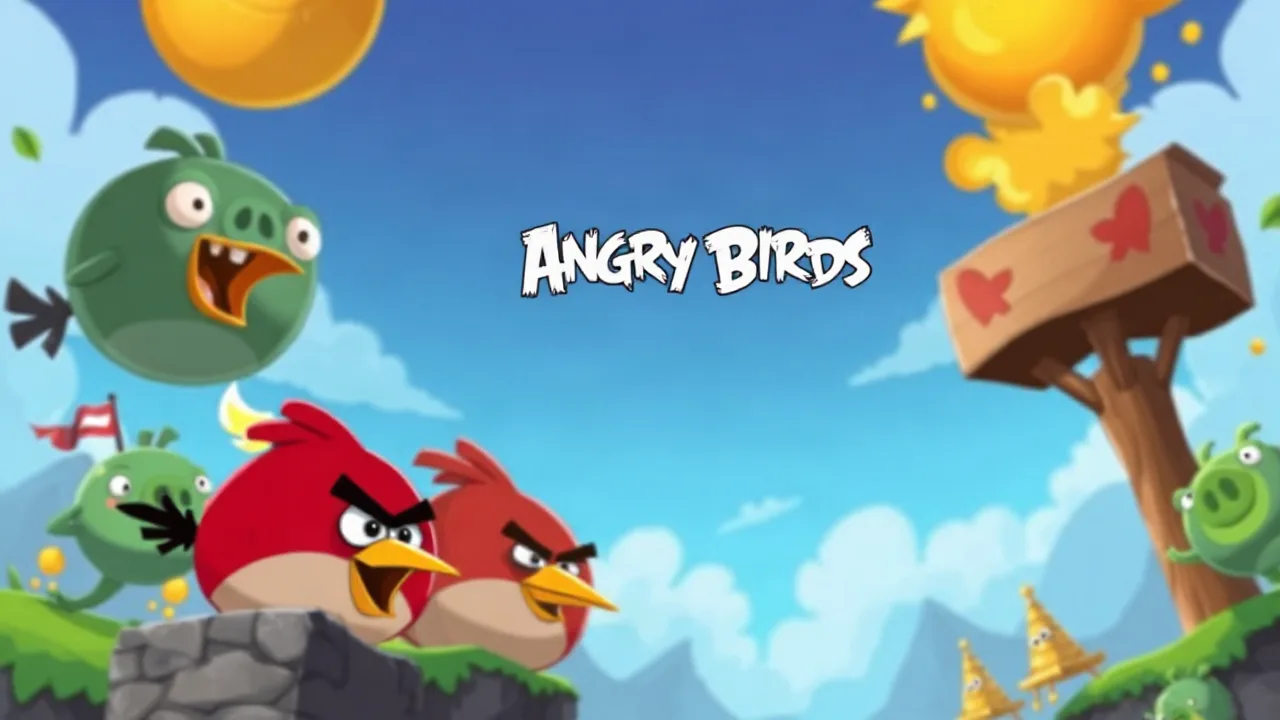 Experience the Fun of angry birds 2 game online with Friends image