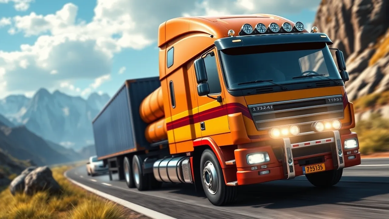 Discover the Fun of euro truck games to play on crazy games image