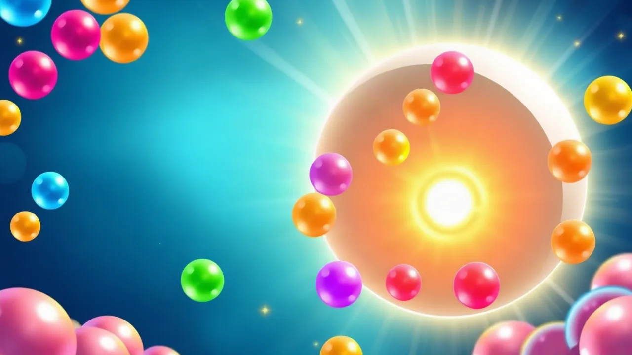 Experience Fun and Challenge with crazy games bubble blast image