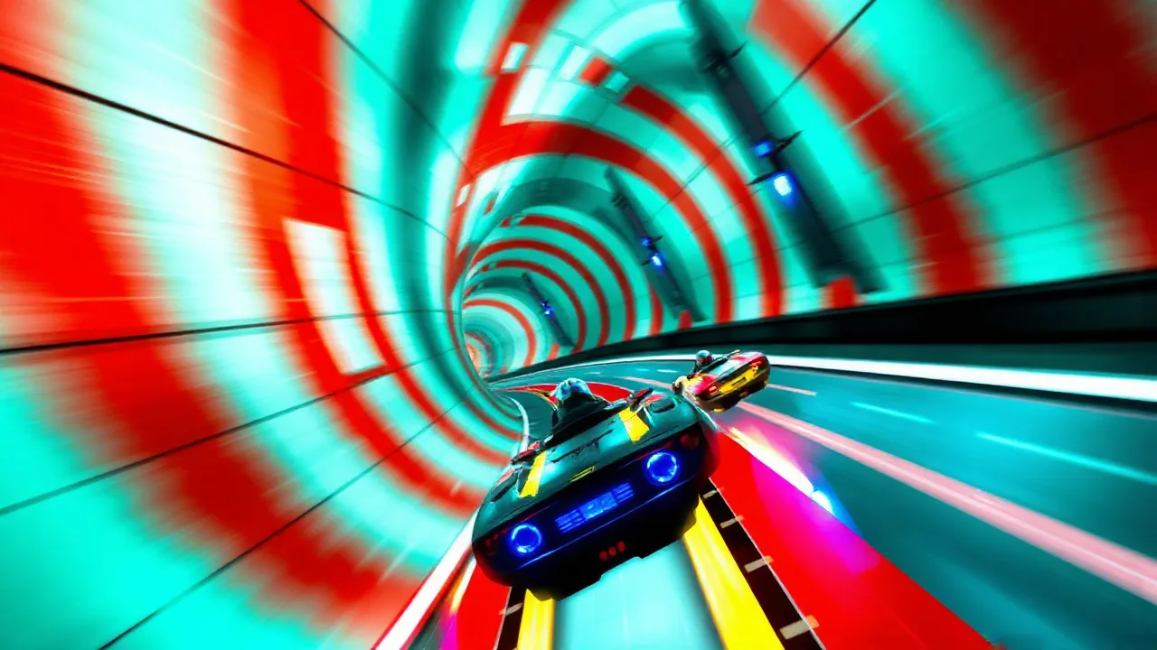 Experience the Thrill of Speed in tunnel rush Gameplay image