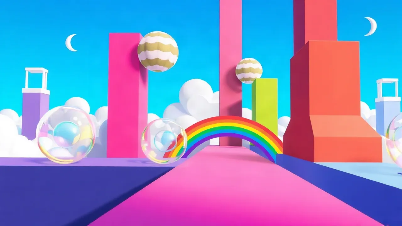 Experience the Fun Challenges of rainbow obby Today image