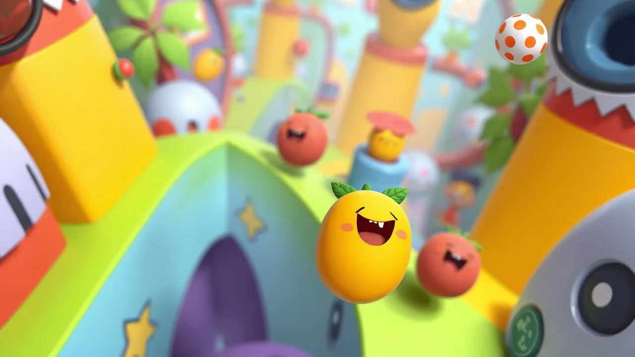 Experience Fun and Chaos in fall beans crazy games image