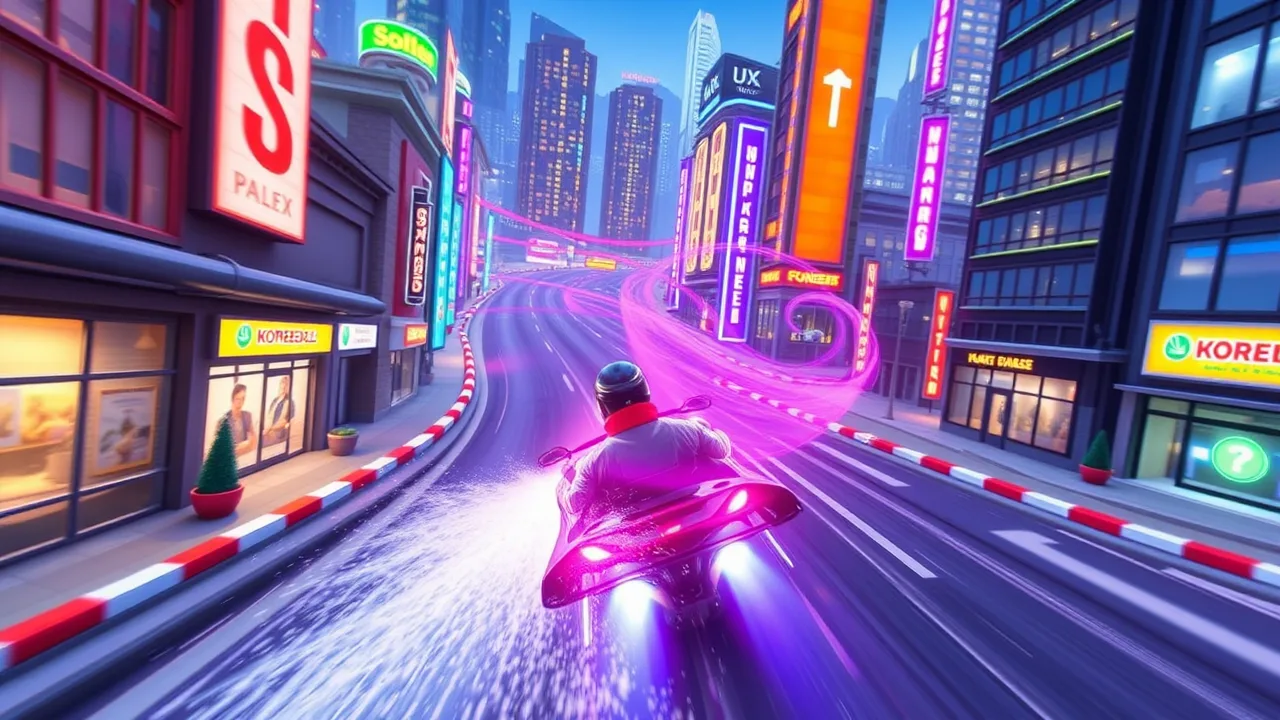 Experience Thrills and Speed in slope city Racing Adventure image