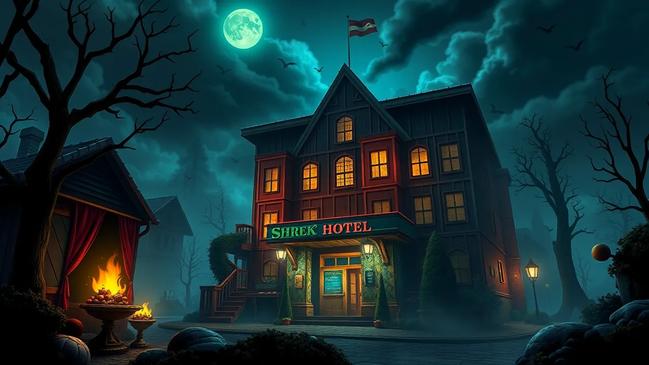 Experience Thrills in 5 nights at shrek's hotel unblocked Adventure image