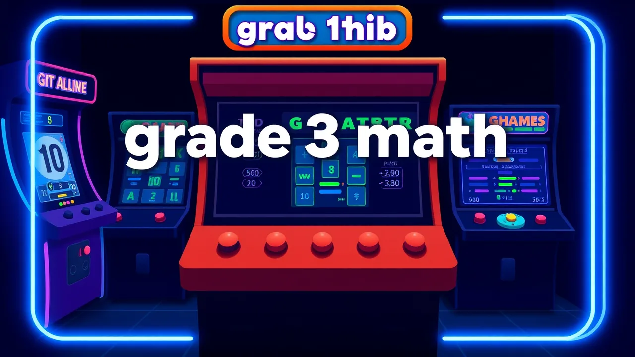Master Math Skills with the Engaging grade 3 math Arcade Game image