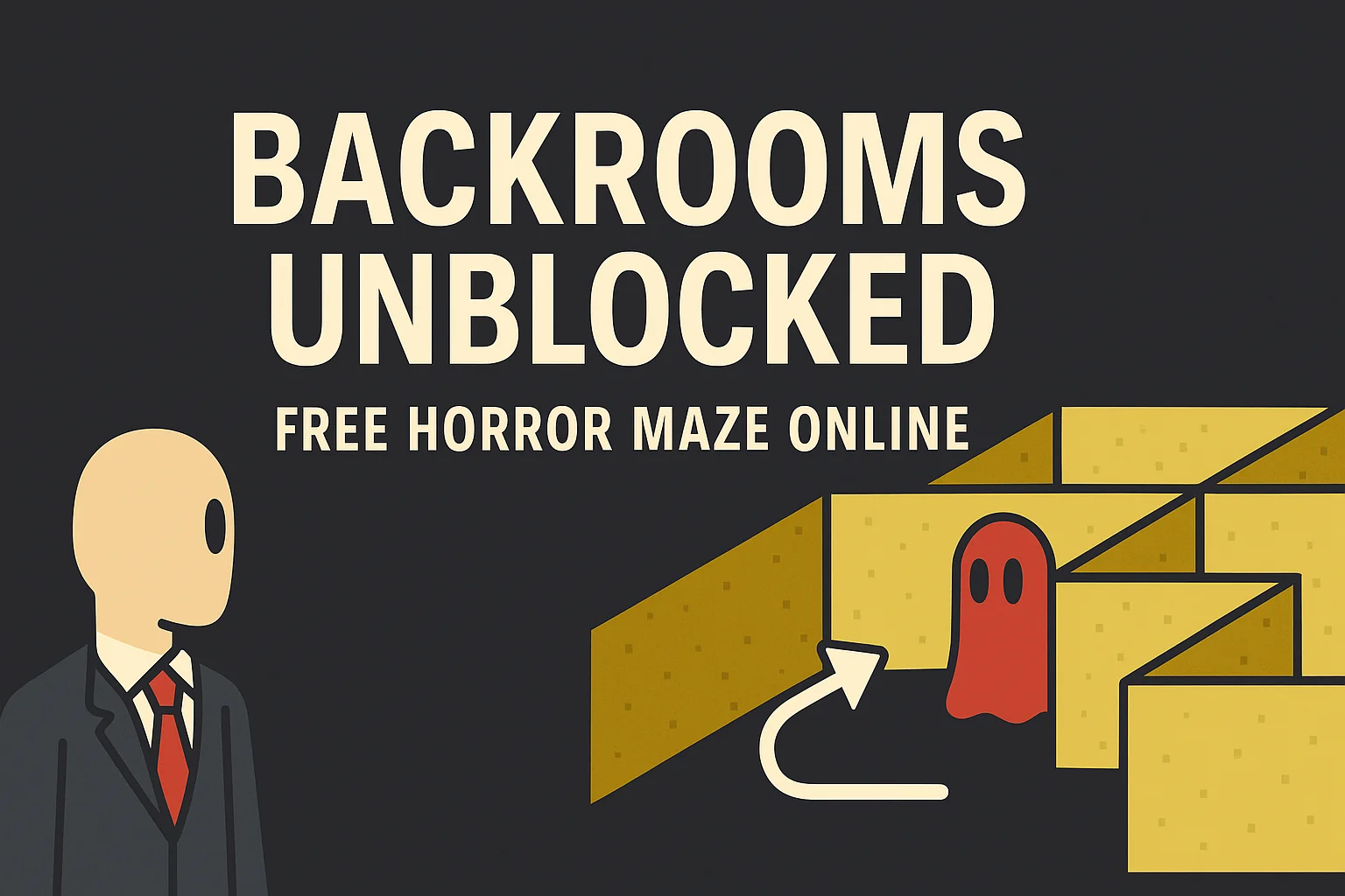 Backrooms unblocked free horror maze online image