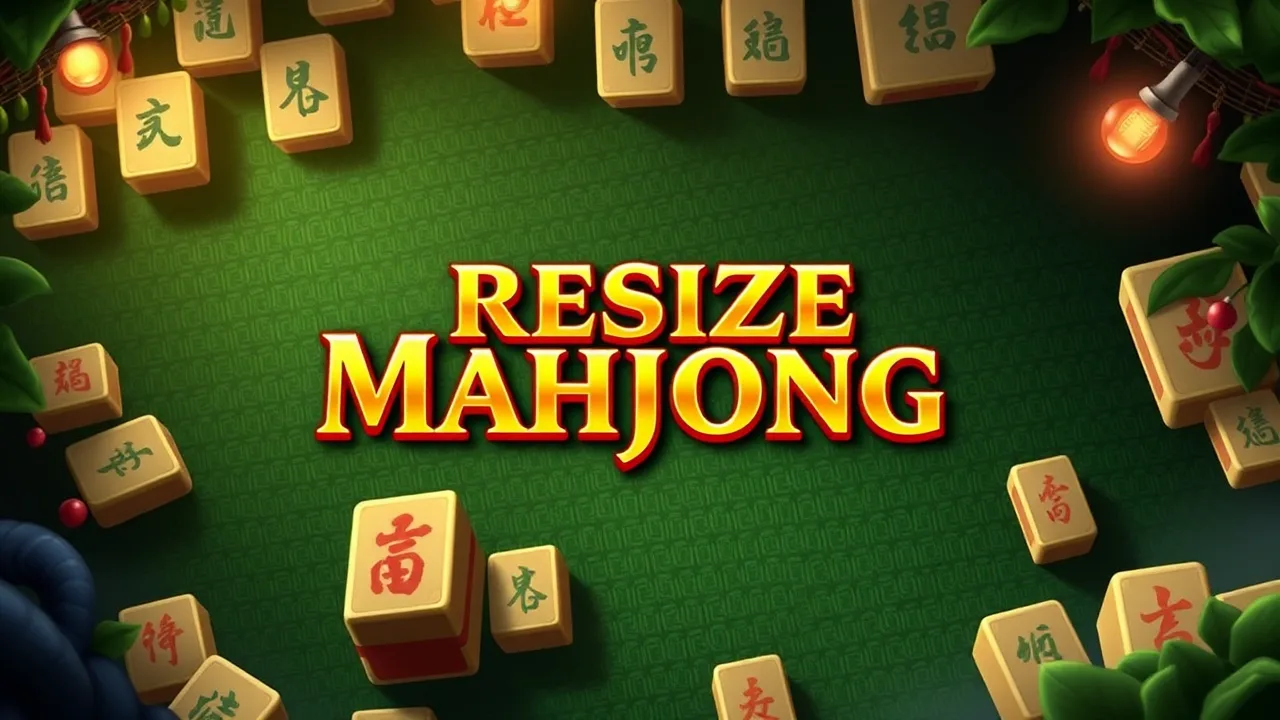 Experience Fun and Strategy with Resize Mahjong Today image