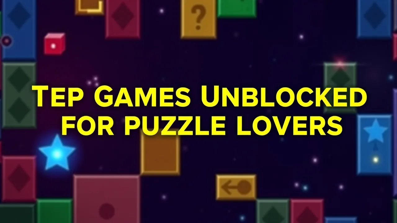 Top Free Games Unblocked for Puzzle Lovers image