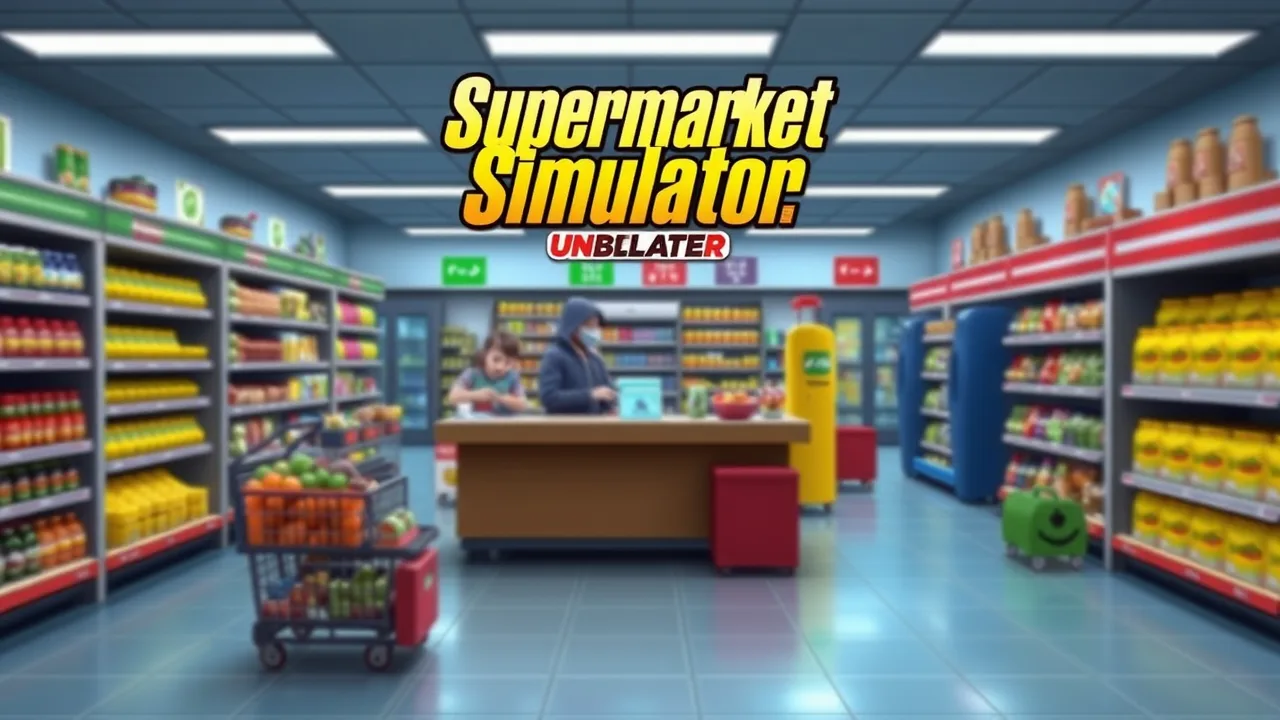 Experience Fun and Strategy with Supermarket Simulator Unblocked image