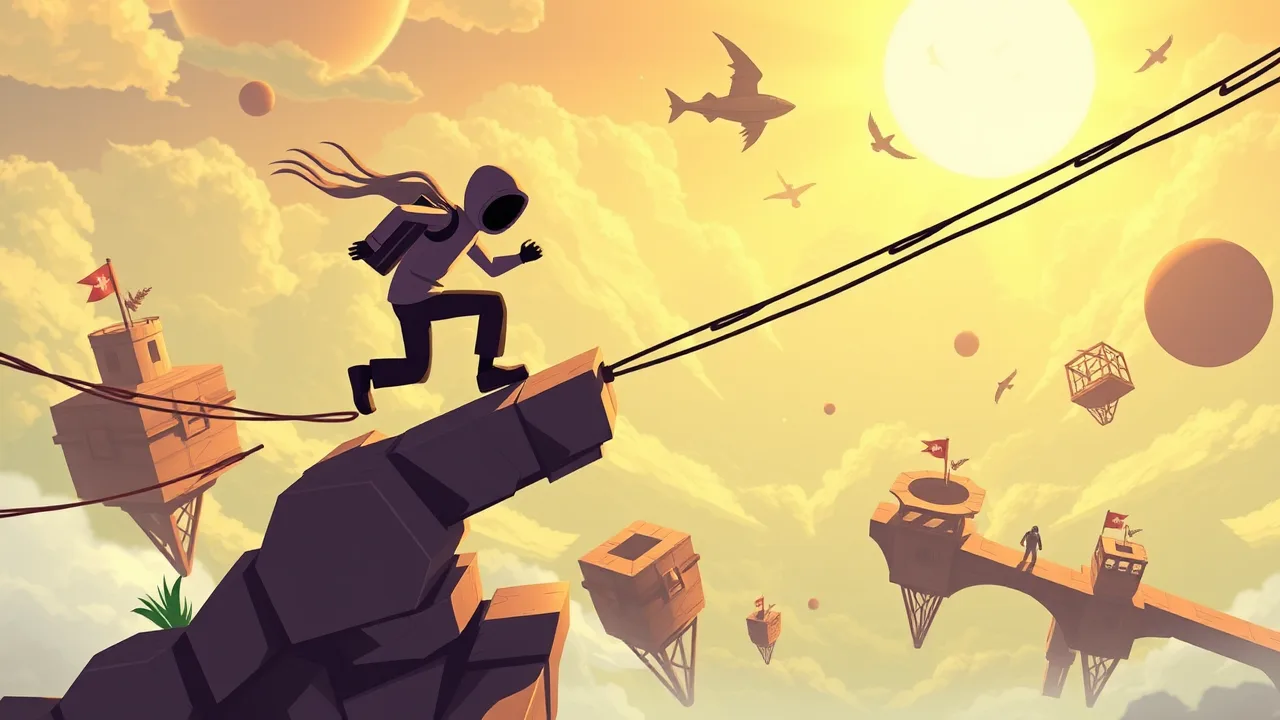 Experience Thrills in stickman parkour skyland unblocked Today image