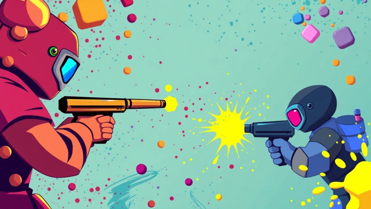Experience the Thrill of paintball fun 3d pixel unblocked Today image