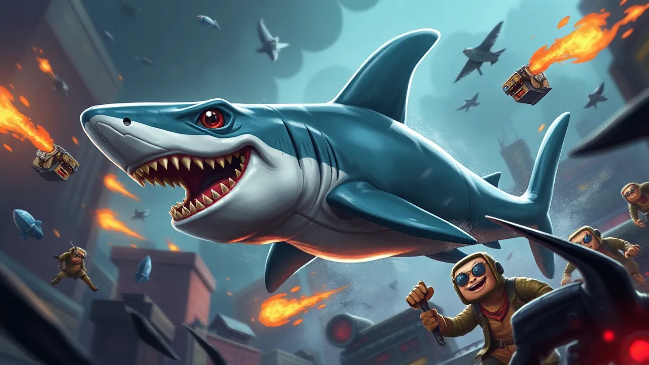 Experience the Thrill of Sharkosaurus Rampage Unblocked Today image