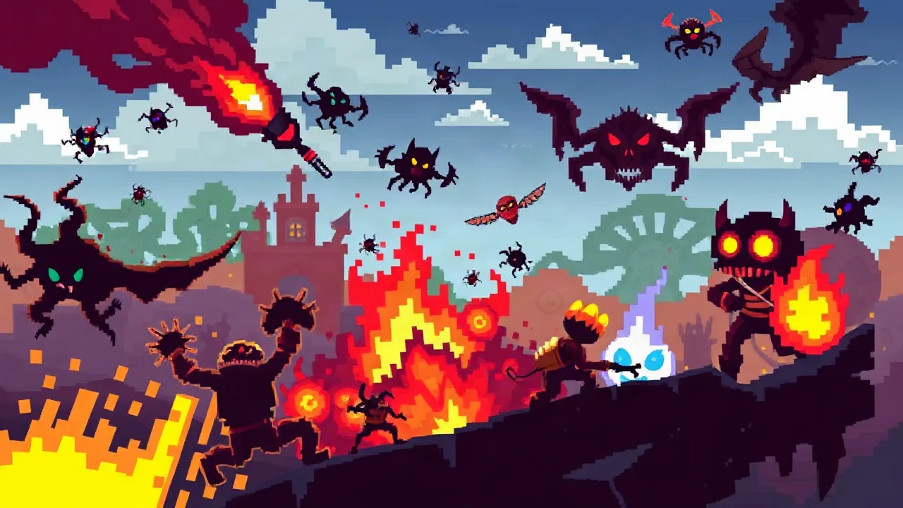Survive the Chaos in crazy pixel apocalypse Today image