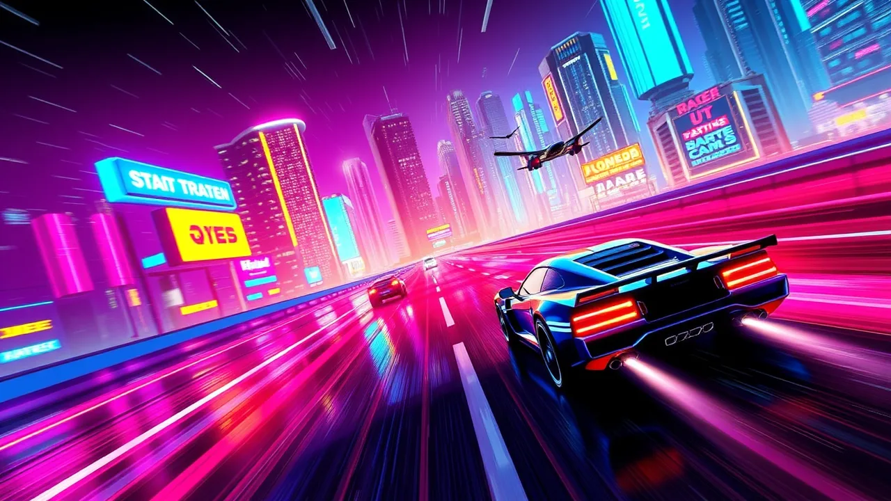cyber cars punk racing free neon racing unblocked image