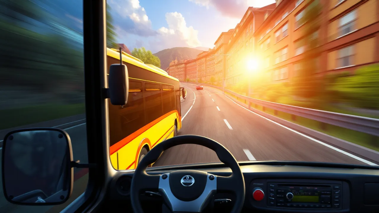 Experience Thrills in bus driving simulator crazy games Today image
