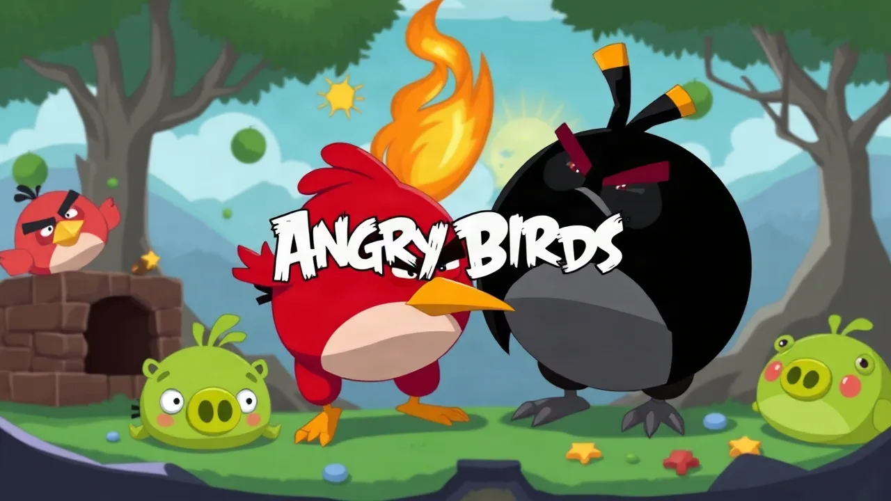 Experience Fun and Challenge with angry birds game online image
