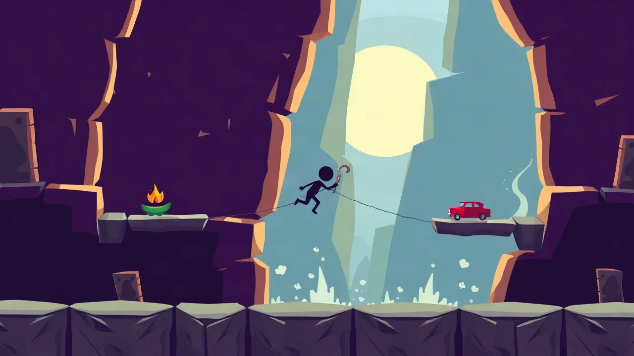Experience the Thrills of stickman hook crazy games Today image