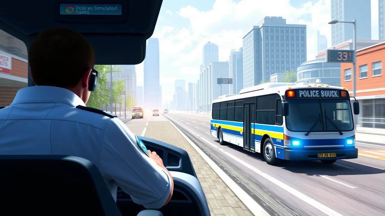 Experience Thrills in the police bus simulator game Today image