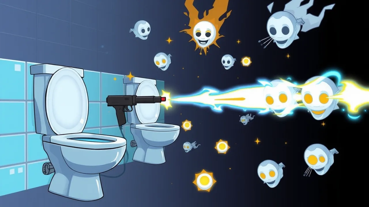 skibidi toilet unblocked free shooter chaos online image