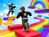 Obby Rainbow Parkour Two Player image