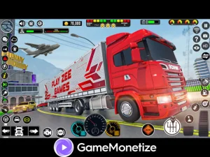 Crazy car transport truck image
