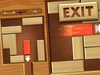 EXIT unblock red wood block image