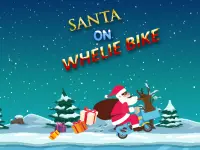 Santa On Wheelie Bike image