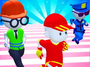 Knockout Fall Guys 3D Run image