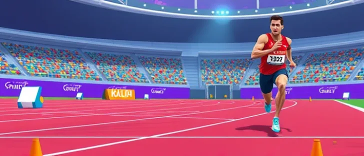 100 meter sprinter game unblocked image
