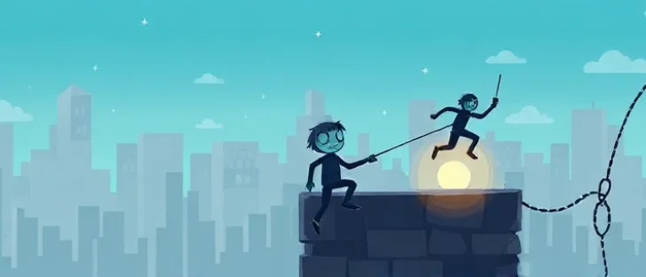 Stickman Parkour Skyland Unblocked image
